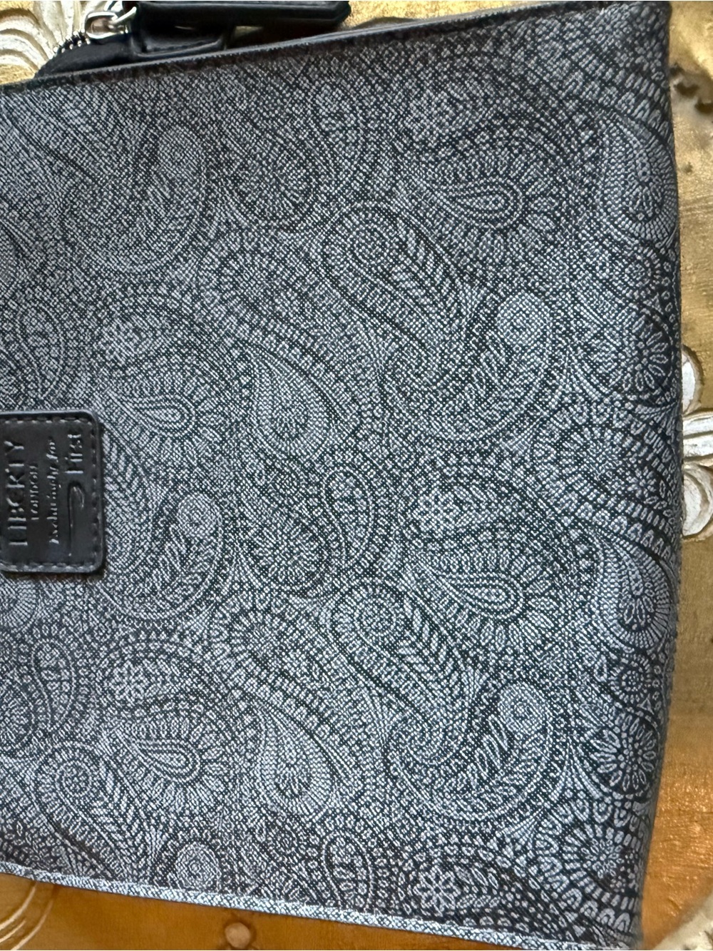 Liberty of London Black and White Paisley Zip Wallet